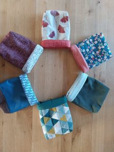pochette-à-livre, chutes-de-tissus