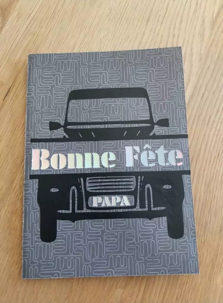 carte, cricut, fête-des-pères,2CV